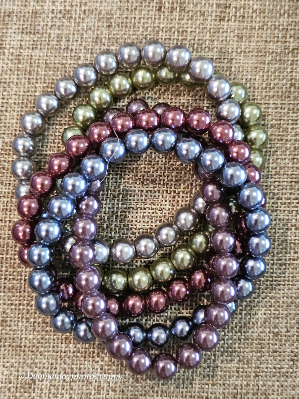 Multi-Color Pearl Stretch Bracelet Set - Women Jewelry